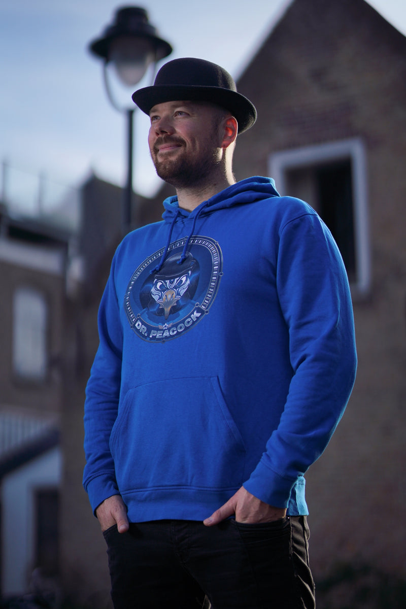 Dr. Peacock - Industrial Hoodie 2022 (Blue) – Frenchcore Worldwide